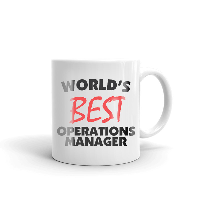 World's Best Operations Manager Coffee Tea Ceramic Mug Office Work Cup Gift