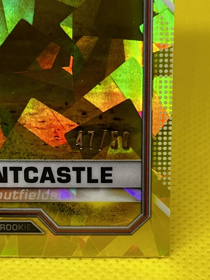 2021 Bowman Chrome Sapphire RYAN MOUNTCASTLE Rookie Card Yellow Parallel #47/50! - Image 3 of 3