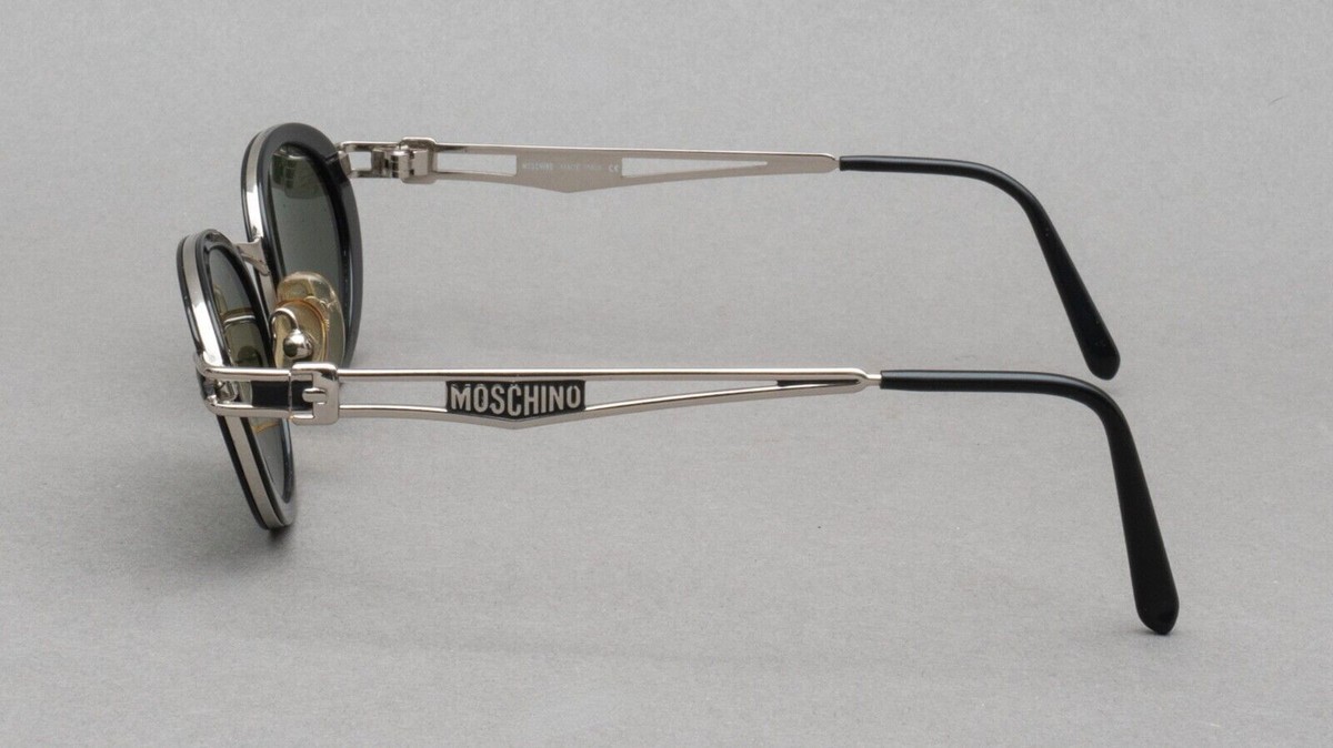 Moschino Persol MM3020-S 534/31 Black Silver Vintage Sunglasses 47
