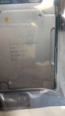 INTEL XEON GOLD 6230 CPU PROCESSOR 20 CORE 2.10GHz 27.5MB L3 CACHE 125W ...
