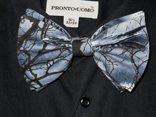 Any Occasion RAVENS SPOOKY TREES HANDMADE CLIP ON BOW TIE