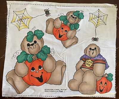 Vrg Daisy Kingdom No Sew Fabric Applique - SPIDERWEBS 1992 Halloween #56241