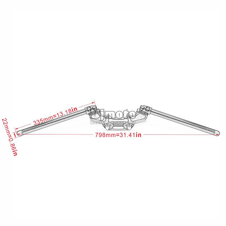 22mm Clip on Handlebar Adapter Set For DUCATI Monster 821 2015 2016 2017 - Изображение 3 из 4