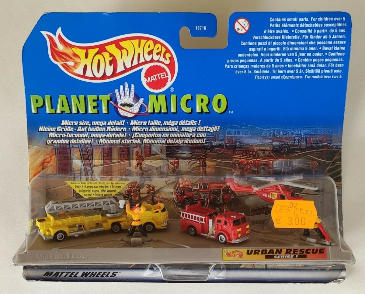 PLANET MICRO HOT WHEELS URBAN RESCUE SERIES MATTEL WHEELS