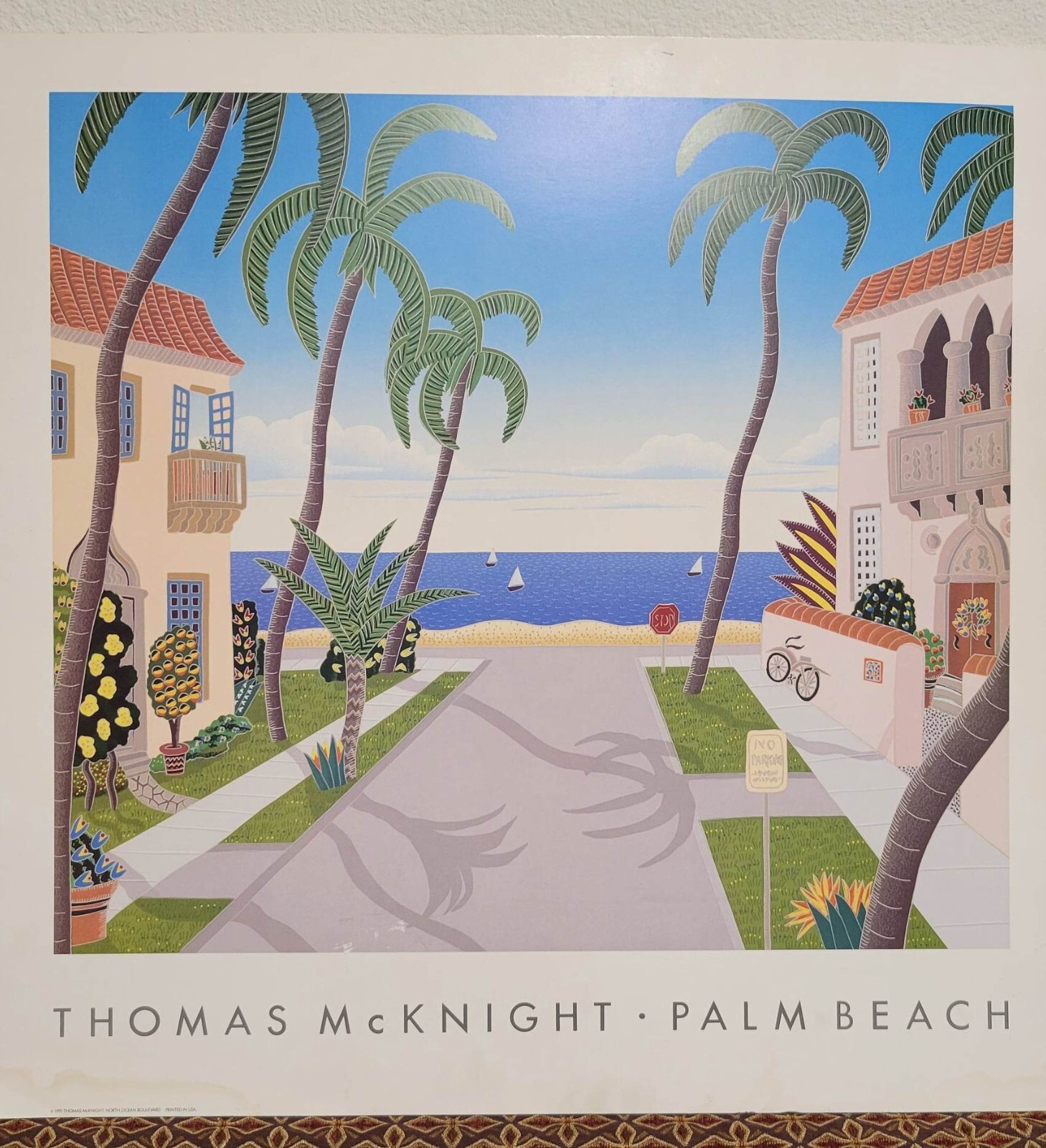 ☆未使用　THOMAS.McKNIGHT PALM BEACH ポスター ☆未使用THOMAS.McKNIGHT PALM BEACH ポスター