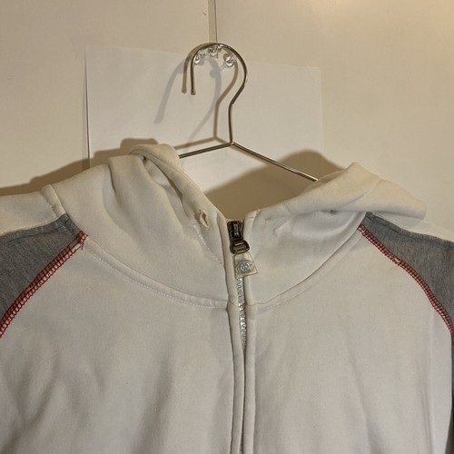 VTG UNK NBA Hoodie EMBROIDERED Sweatshirt 2XL Team Logos Sleeves Basketball Rare - Picture 8 of 8