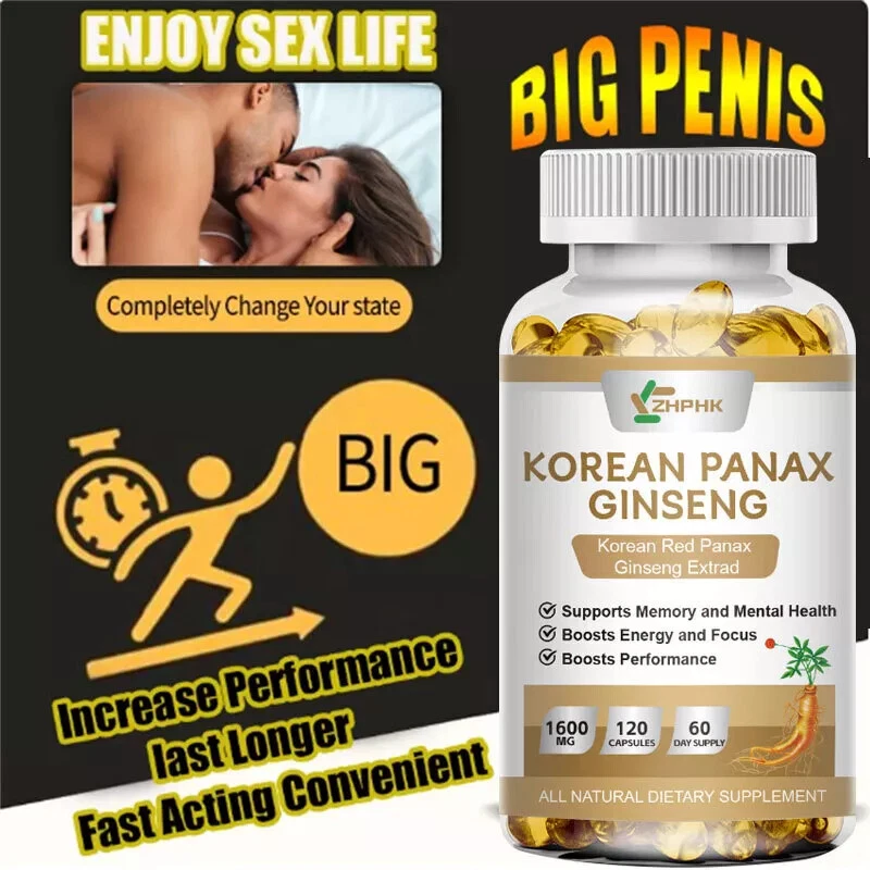 Korean Red Panax Ginseng - 120 Capsules - Extra Strength 1600mg Highest Potency - Image 2 of 4