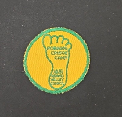 1951 Grand Valley Council Boy Scout Patch - Robinson Crusoe Camp