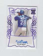 2021 Leaf Trinity Victor Mesia Auto #ed 21/25 RC Purple