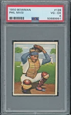 1950 Bowman 128 Phil Masi Chicago White Sox Baseball Card PSA 4 VG-EX ⚾️