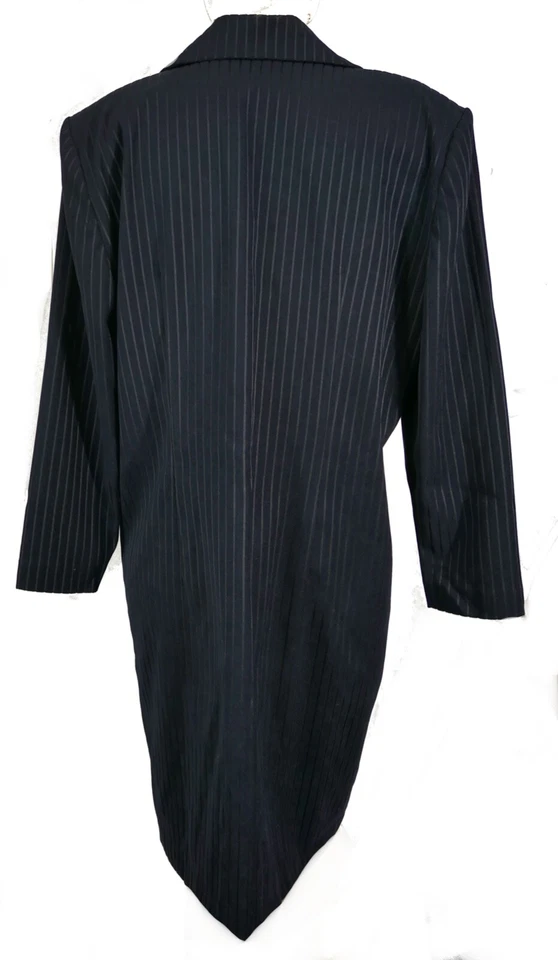 Blazer de negocios vintage a rayas de Farouche Lori Wedner Canadá L Foto 3 de 4