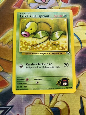 76/132 | Erika's Bellsprout | Gym Heroes | Pokemon Card | Near Mint