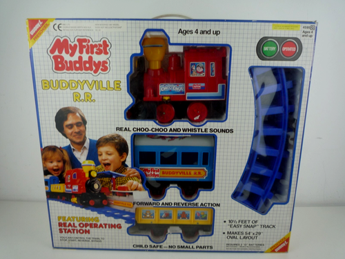 VINTAGE 1988 BUDDYL MY FIRST BUDDYS BUDDYVILLE R.R. ZUGSET KOMPLETT FUNKTIONSFÄHIG