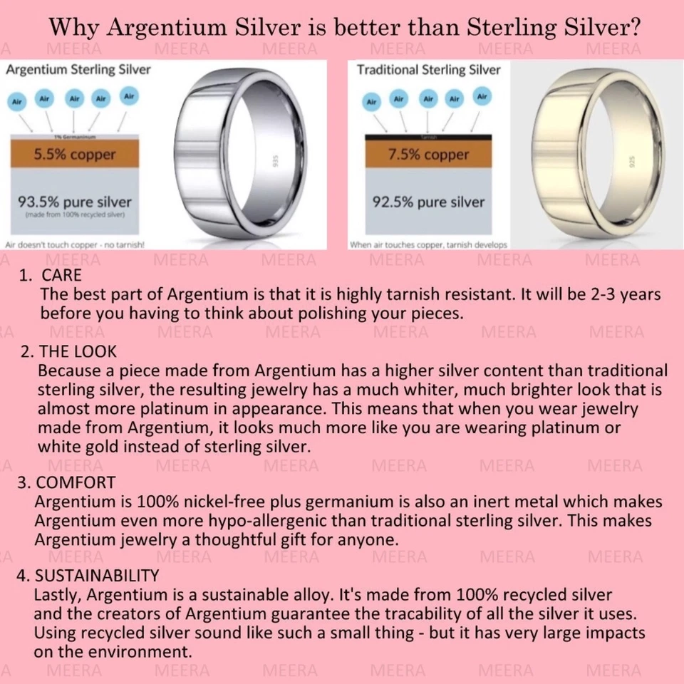 Anillo fino mujer plata argentina 935 turmalina rosa simulada y zafiro blanco Foto 3 de 4