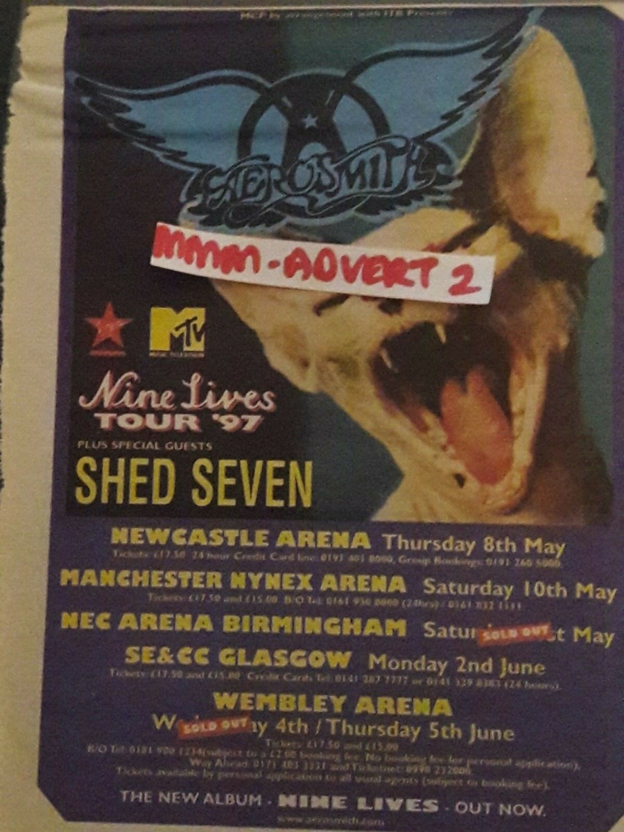 AEROSMITH - LIVE TOUR 1994 1997 1999 1989 1993 1998 original