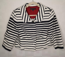 Women's 346 Brooks Brothers Short Crop Casual Jacket Uk 8