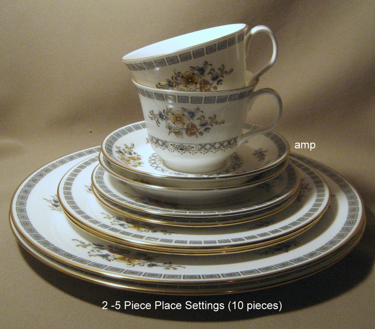 MINTON　ディナーカトラリー Minton Avignon S727 Lot of 2 - 5 Piece Place Settings (10 Pieces