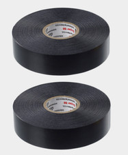 2 PACK Scotch SUPER 88 Black ELECTRICAL TAPE Premium 3/4" x 66 ft. L 6143-BA-100