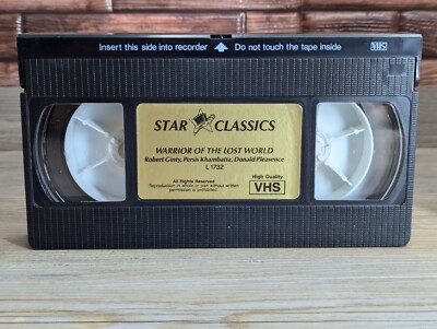 Warrior of the Lost World VHS Star Classics L 1732 1989 Donald