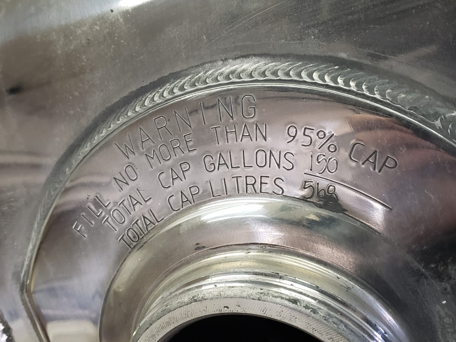 *NEW GENUINE PACCAR KENWORTH POLISHED ALUMINUM FUEL TANK 24.5" 150 GAL CAPACITY eBay