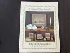 Margaret & Margaret CHRISTMAS VILLAGE SAMPLER Cross Stitch Chart Pattern Leaflet