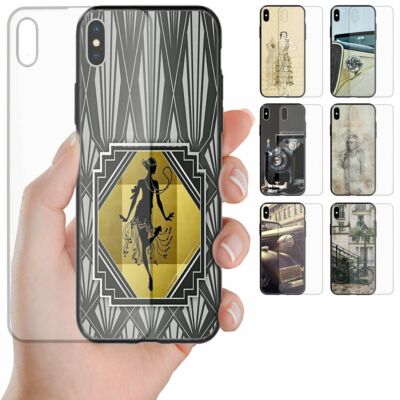For Samsung Series 1930s Lifestyle Theme Tempered Glass Phone Back Case Cover #2