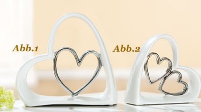 Guild Sculpture *Heart in Heart* (Abb. 1) 20 cm Wedding Figure - 20070D