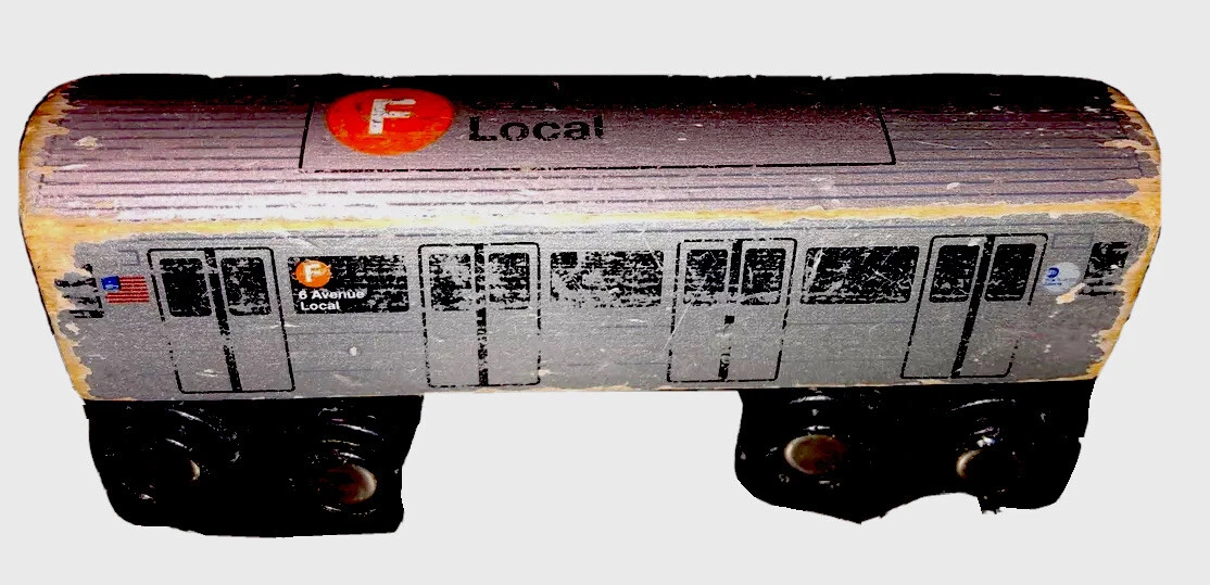 Munipals Wooden F 6 Avenue Local NYC Subway Train works w Thomas
