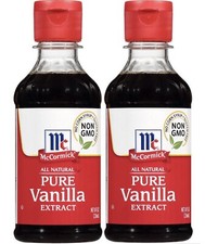2x McCormick All Natural Pure Vanilla Extract LOT OF 2 Vegan 16oz Total Baking