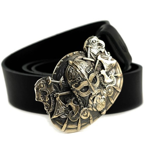 Deutsche Silber Gürtelschnalle "Wikinger"; Skandinavisch Deutsch Silber Krieger Buckle - Bild 11 von 17