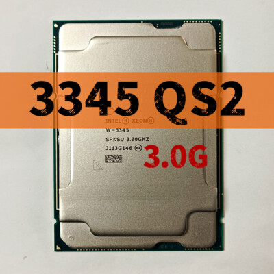 Intel Xeon W-3345 QS2 3.0GHz 24 Cores 48 Threads 36MB 250W LGA4189 CPU