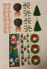 Mrs. Grossman's Sandy Lion LOT of 7 Sheets of Vintage Christmas Stickers