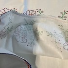 Vintage Paint Embroidered Pillowcases Pair Queen 19x31 Floral ric rak edge 93 — photo 6