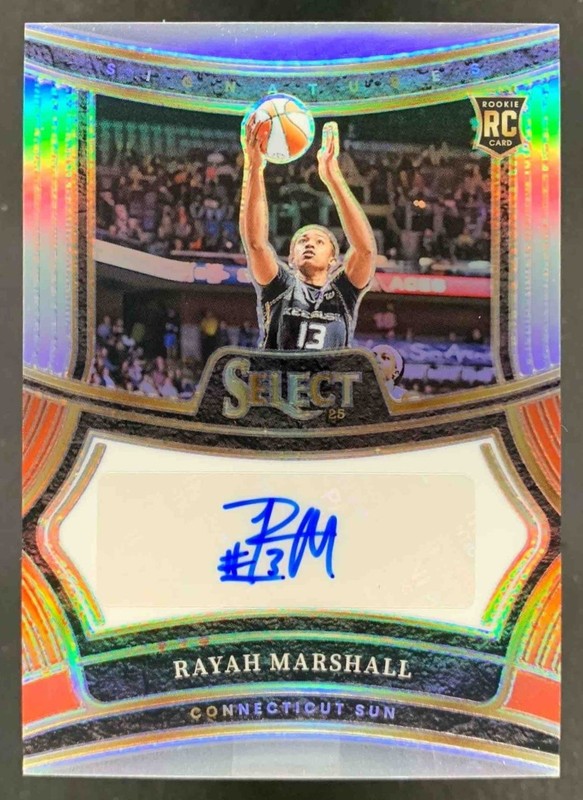 Rayah Marshall 2025 Panini WNBA Select Signatures RC Auto Sun
