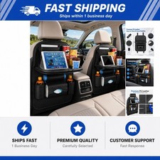 Universal Foldable Car Backseat Organizer with Table Tray, Car Seat Back