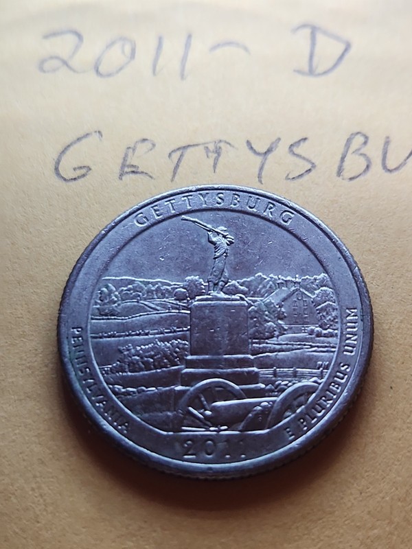 2011 D Gettysburg NP Quarter. ATB Series 