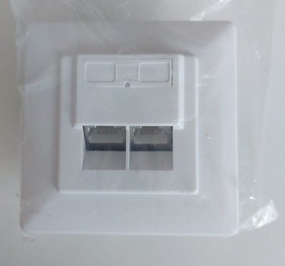 Intellinet 771917 INTELLINET 2-Port Cat6a 10G RJ45-Unterputzdose STP weiß