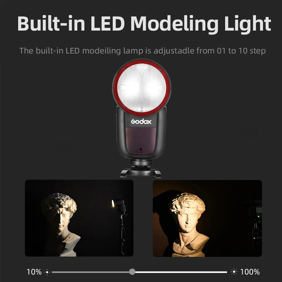 Godox V1-C 2.4G Wireless TTL Camera Flash + X3 C Trigger Set For Canon New - Image 4 of 4