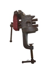 VTG STANLEY H1210 CAST IRON GUNSMITH JEWELERS SMALL 2 1/2 inch VISE Made In USA