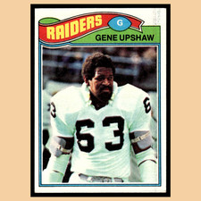 Gene Upshaw #415 1977 Topps Oakland Raiders Football Card NFL EX