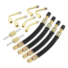 12pcs Tire Valve Stem Extension Dual Extender Pipe 5.1 Inch Truck RV