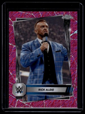 2025 Topps Chrome WWE #150 Nick Aldis Pink Shimmer Refractor