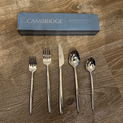 CRATE & BARREL Cambridge Stainless 18/10  Flatware 5 PC Set