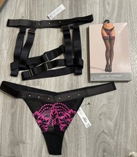 Ann Summers -SEDUCTIVE- Suspender Belt Size S 8-10 - Thong 10 - Hold Up S-8-10