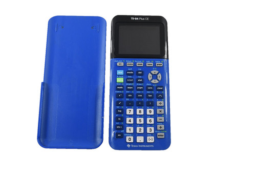 Texas Instruments TI-84 Plus CE Graphing Calculator Blue w/ Slide Cover