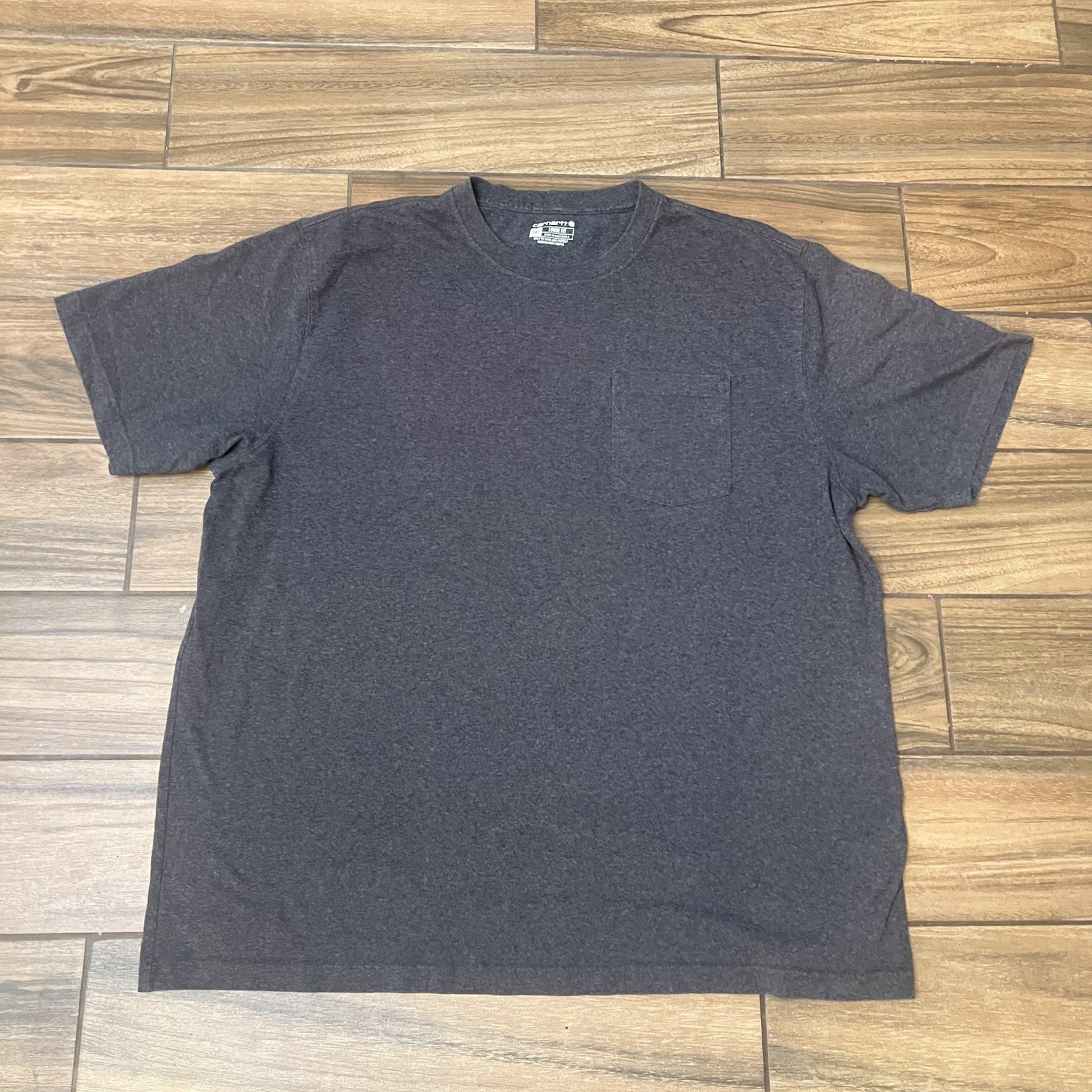 Carhartt Shirt Mens 2XL Gray Loose Fit Pocket Workwear K87 Heavyweight Tee
