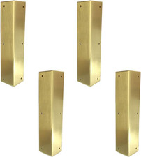 4Pcs Antique Pure Brass Corner Protectors Braces Classical Furniture Tables and