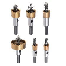 12-38mm HSS Drill Bit Hole Saw Stainless High Speed Steel Metal Alloy 2pcs, 4pcs