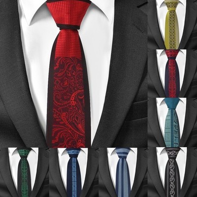 Polyester Jacquard Krawatte bequem richtige Passform elegante geometrische Designs