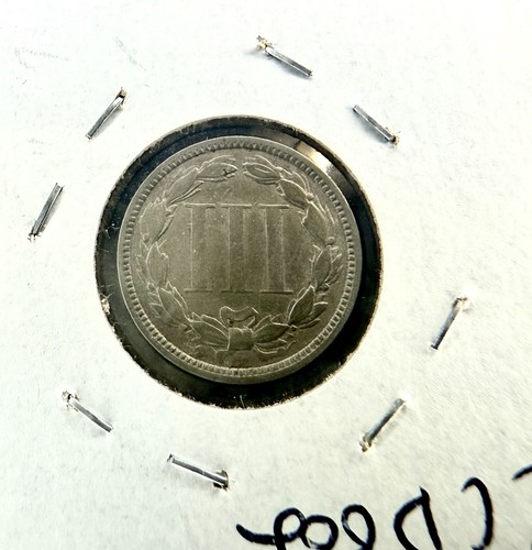 1876 Three Cent Nickel – Sharp Details – Only 162K Minted! - Picture 4 of 6